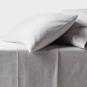 Full Ultra Soft Flannel Sheet Set Eco Melange Gray - Threshold